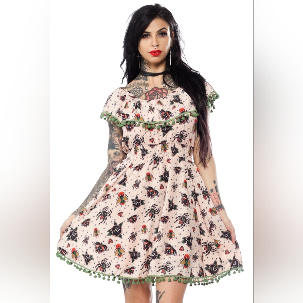 Sourpuss Fiesta Dress in You're Bugging Me XXL